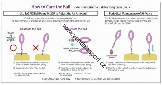 Míč Sasaki Viollet-perleť 18,5cm