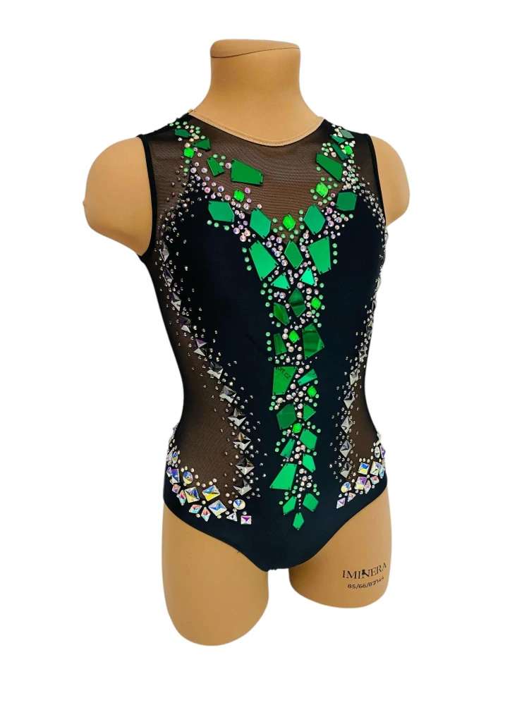 Dres na moderní gymnastiku SADA 5 ks 150-164