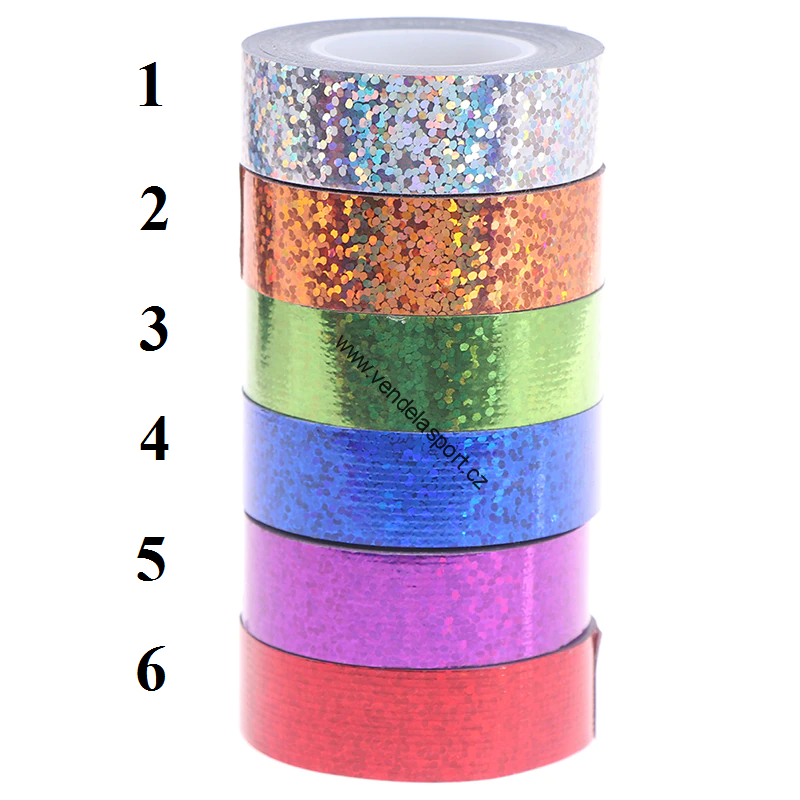 Holografická izolepa-pevná-tečky 10 m