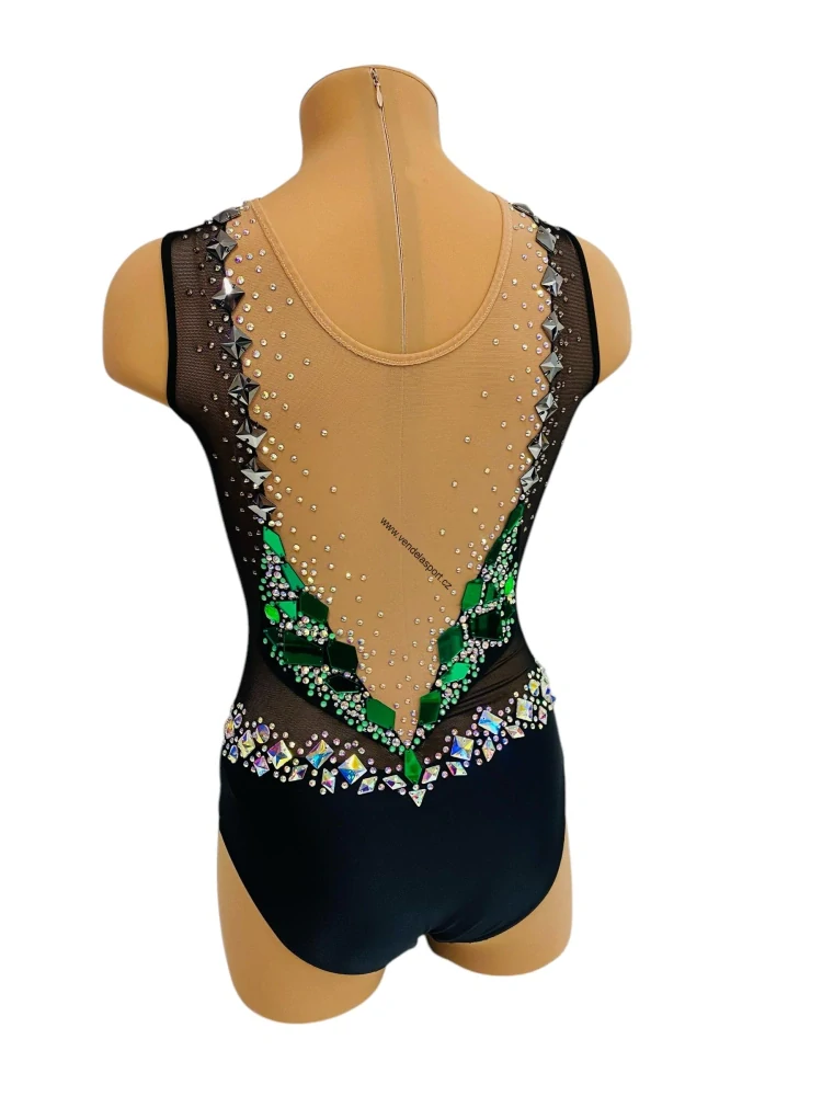 Dres na moderní gymnastiku SADA 5 ks 150-164